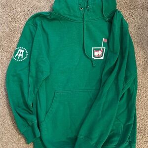 Stylish Green Logo Hoodie